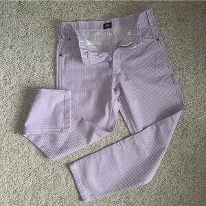 Dickies Purple and White Striped Pants